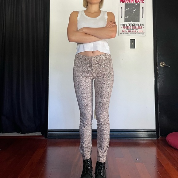 MANGO cigarette trousers in leopard. Size 2. Worn once. - Picture 3 of 5